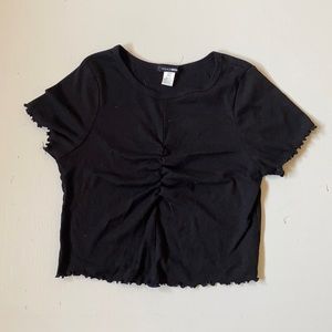 Fashion Nova Cropped Ruched Top